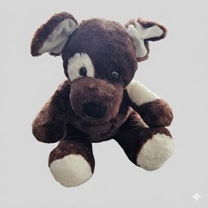 ​🐾 Vintage 2008 Build-A-Bear "Barkleigh" Brown Patch Dog
